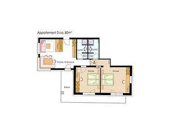 Alpen-appartements Zuercher Appartamento